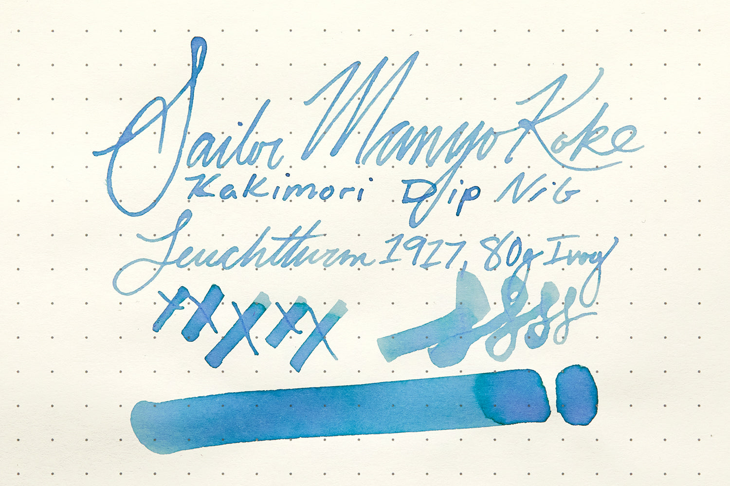 Sailor Manyo Koke - Ink Sample