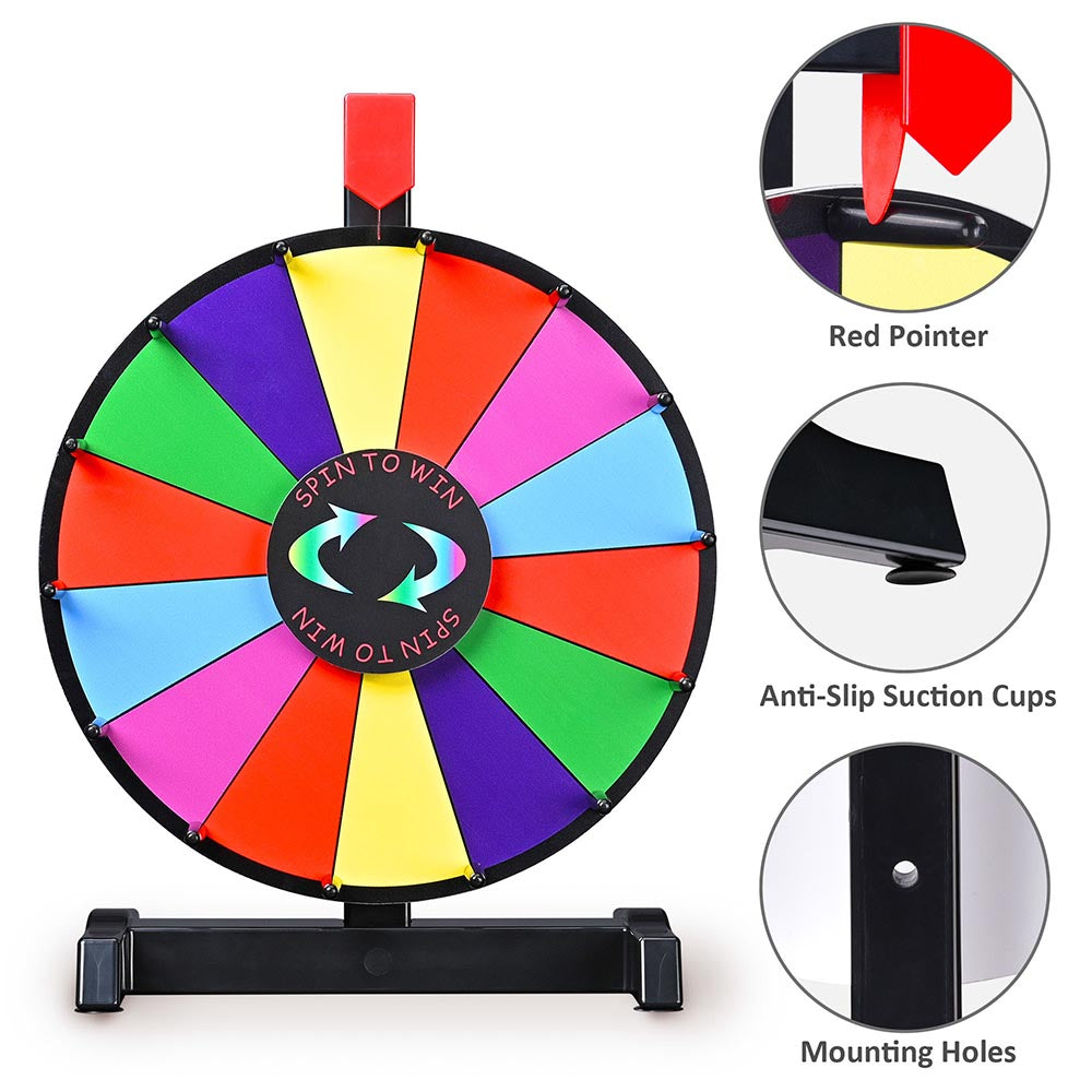 WinSpin 12 Tabletop Prize Wheel Color Dry Erase