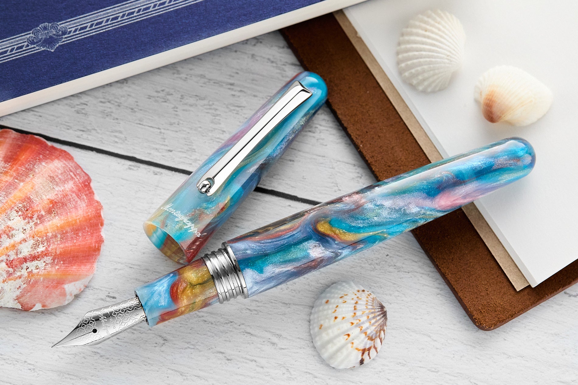 (Bottom Shelf) Montegrappa Elmo 01 Fountain Pen - Barrier Reef (Limited Edition)