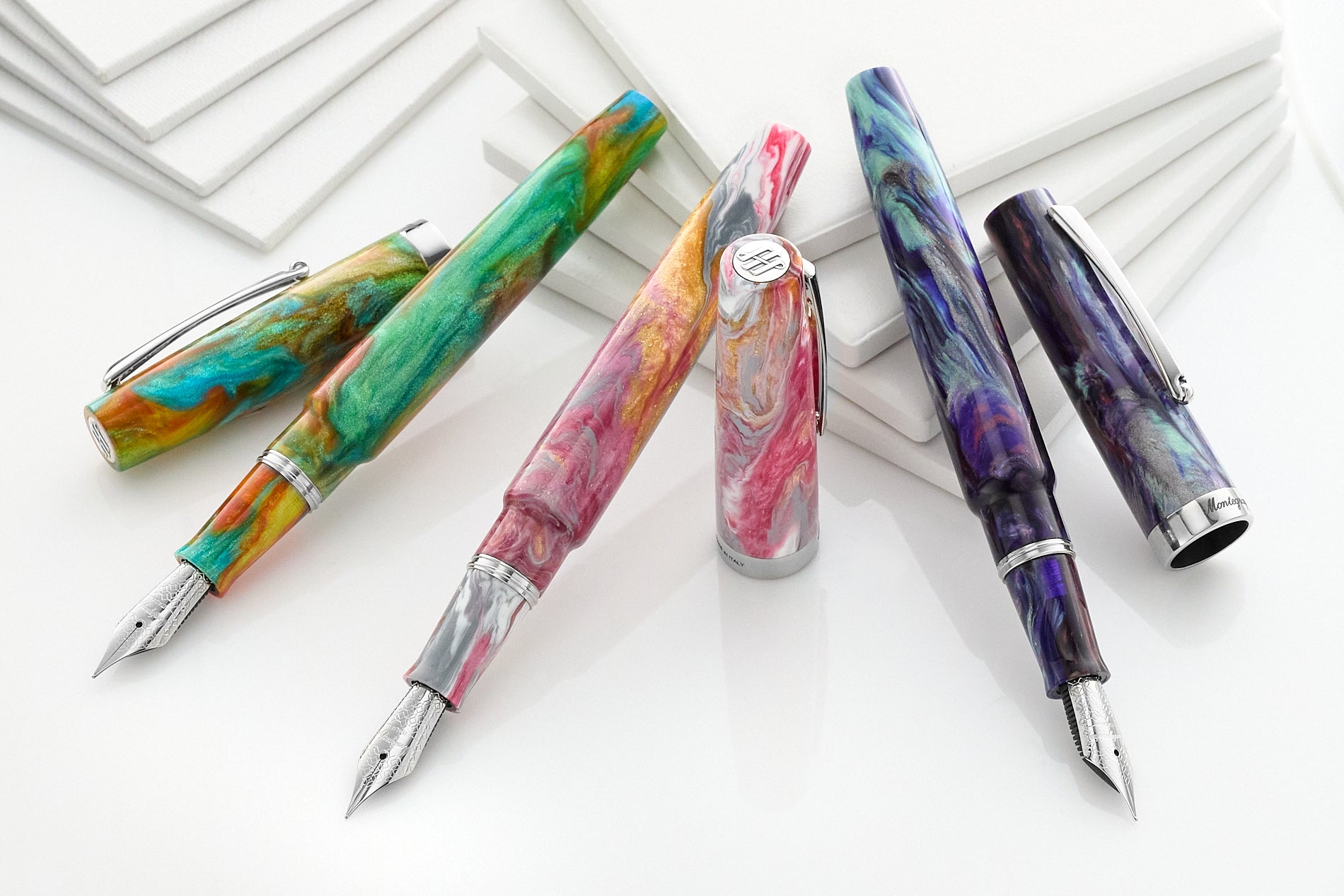 Montegrappa Tarvisium Fountain Pen - Paris in Bloom (Limited Edition)