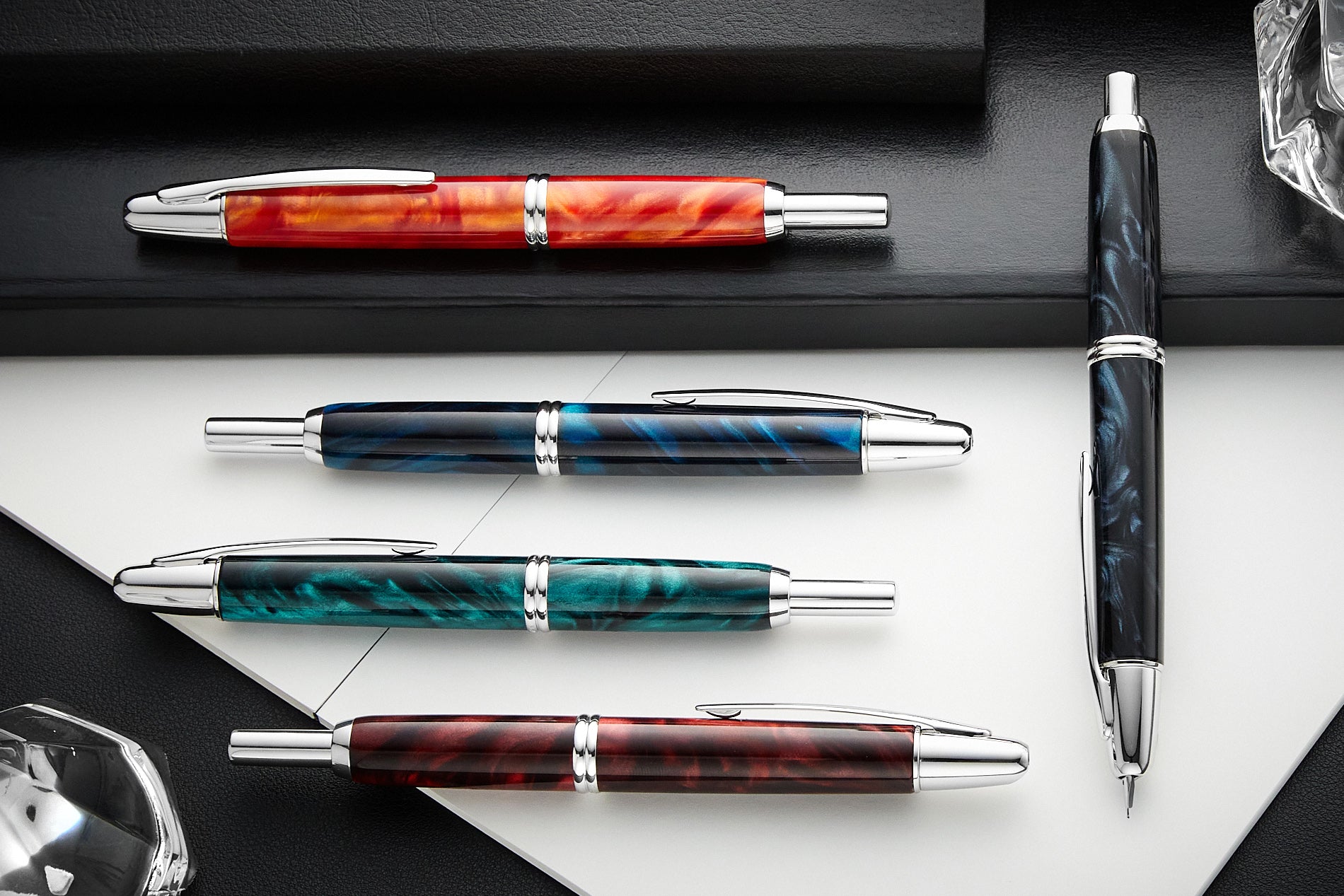 Pilot Vanishing Point SE Fountain Pen - Marble Black