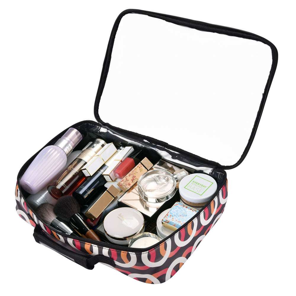 Byootique Makeup Bag Travel Cosmetic Clear Bag 420D 14x10x3