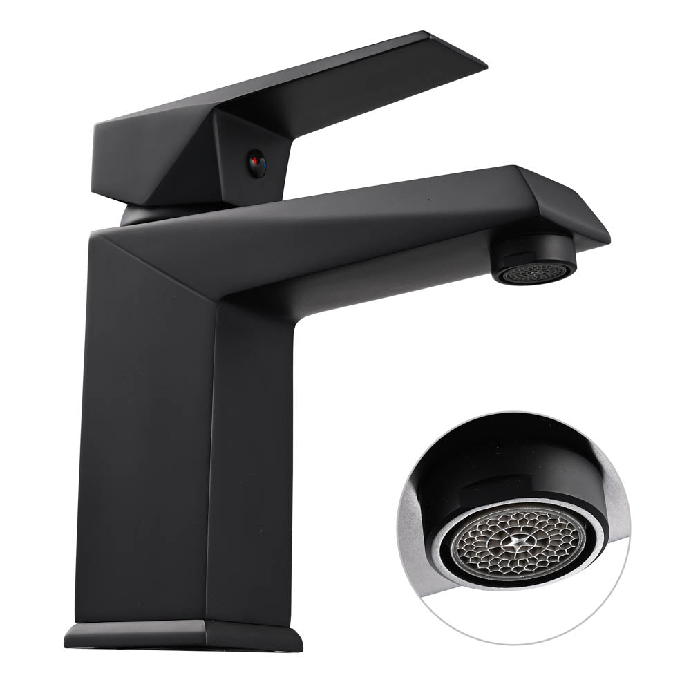 Aquaterior Single Handle Bathroom Faucet Cold Hot 7H