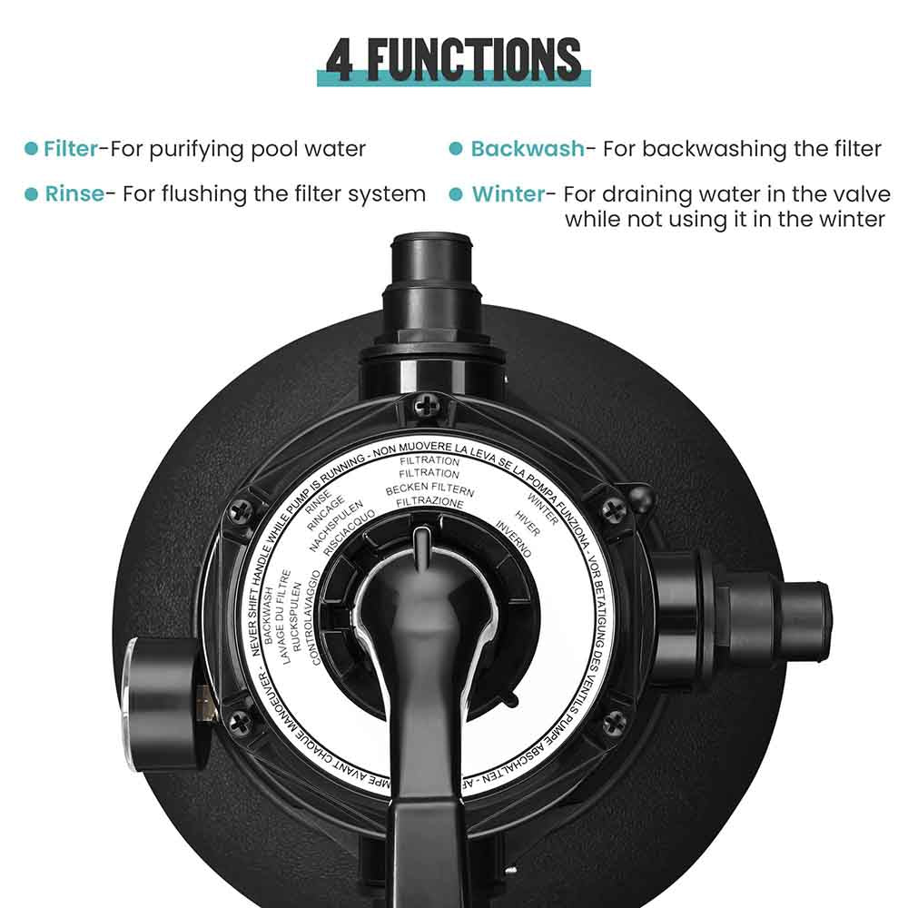 Yescom 12 Sand Filter and 3/4 HP Pool Pump Above Ground Pool SPA