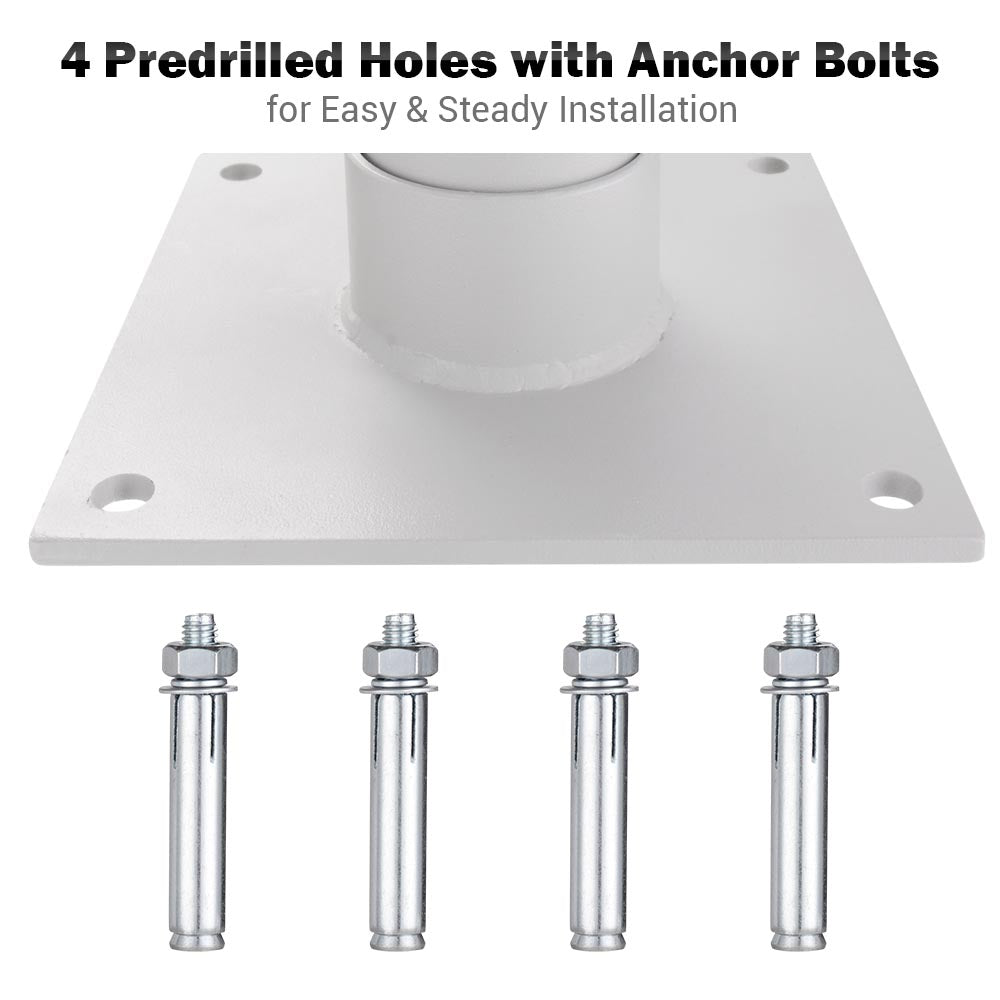 Yescom Telescopic FlagPole Deck Mount 16 x 2 3/8