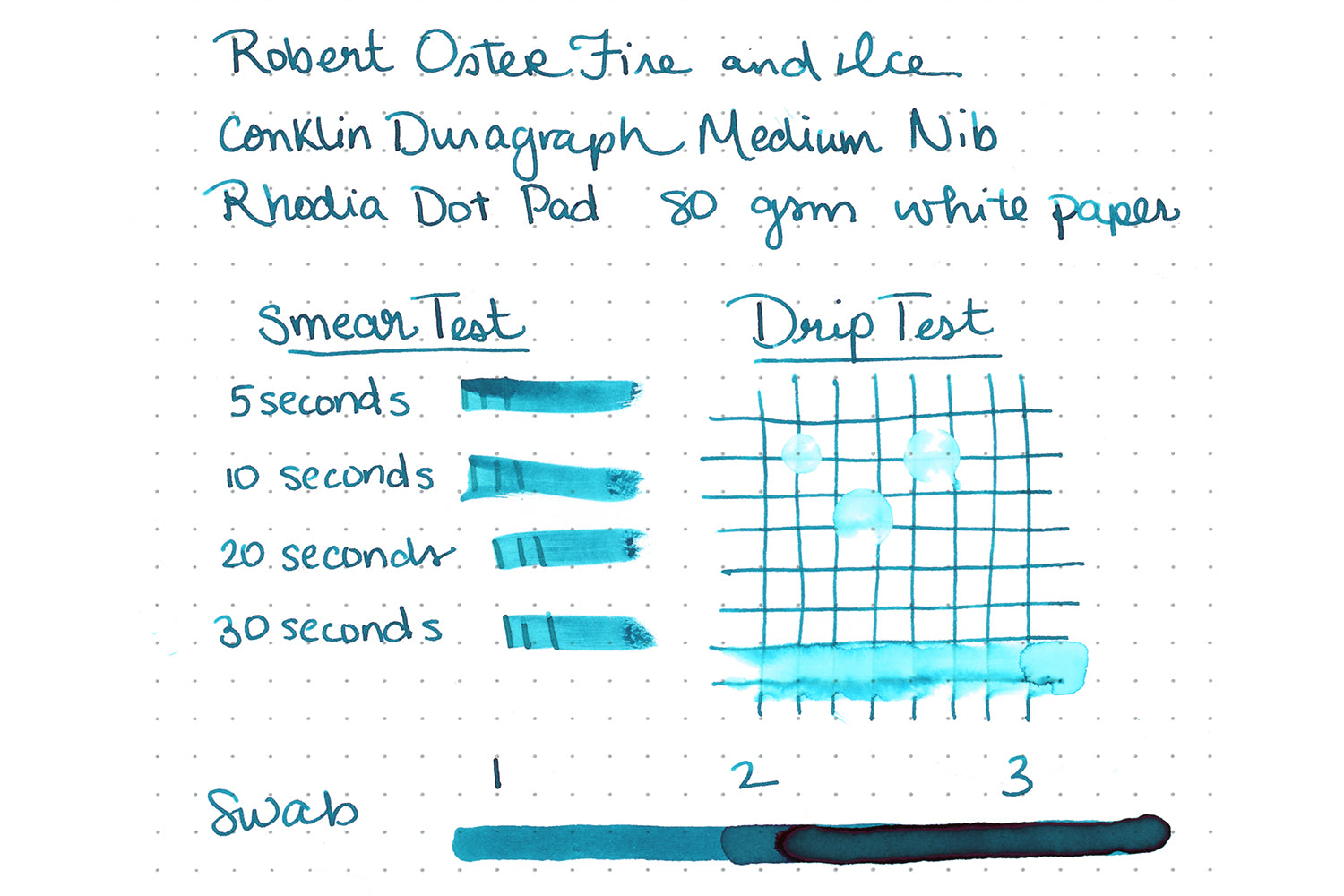 Robert Oster Fire & Ice - Ink Sample