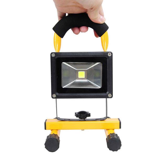 Yescom Rechargeable LED Flood Light Fixture 10W Waterproof