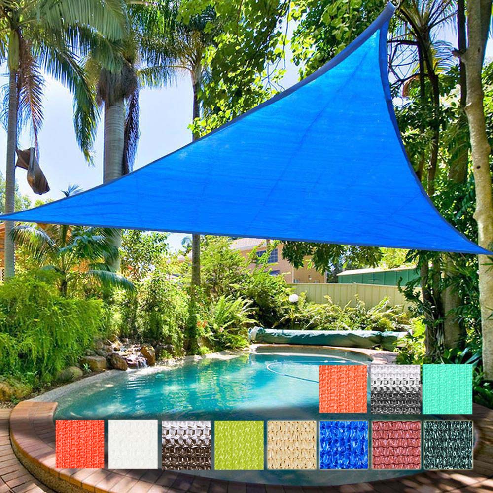 Yescom Patio Triangle Sun Sail Shade Canopy 16ft Color Optional