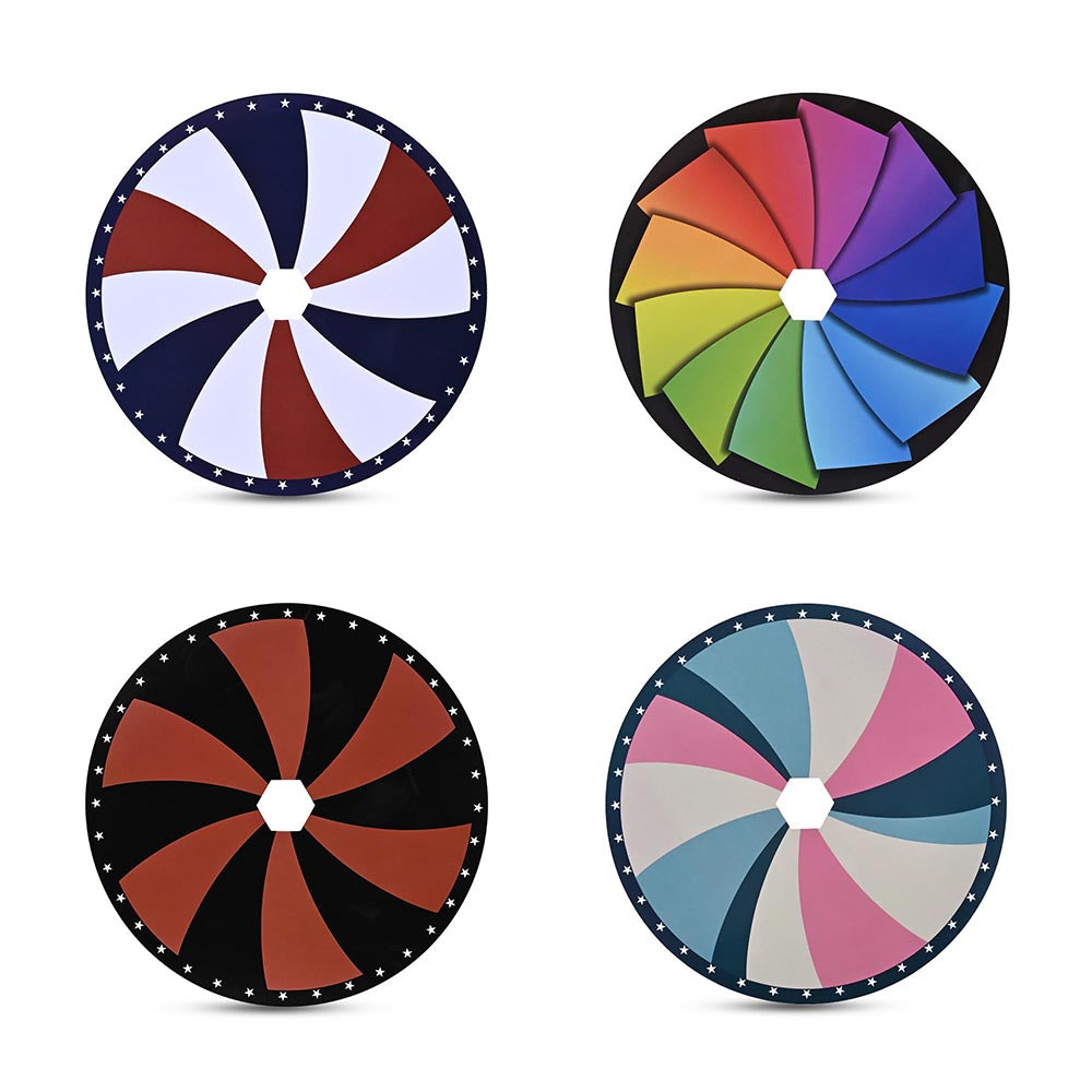 WinSpin 12 Personalized Prize Wheel Templates(4x)