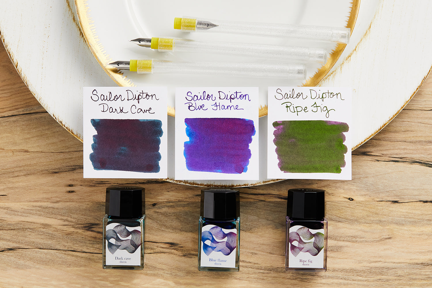 Sailor Dipton Blue Flame - Ink Sample