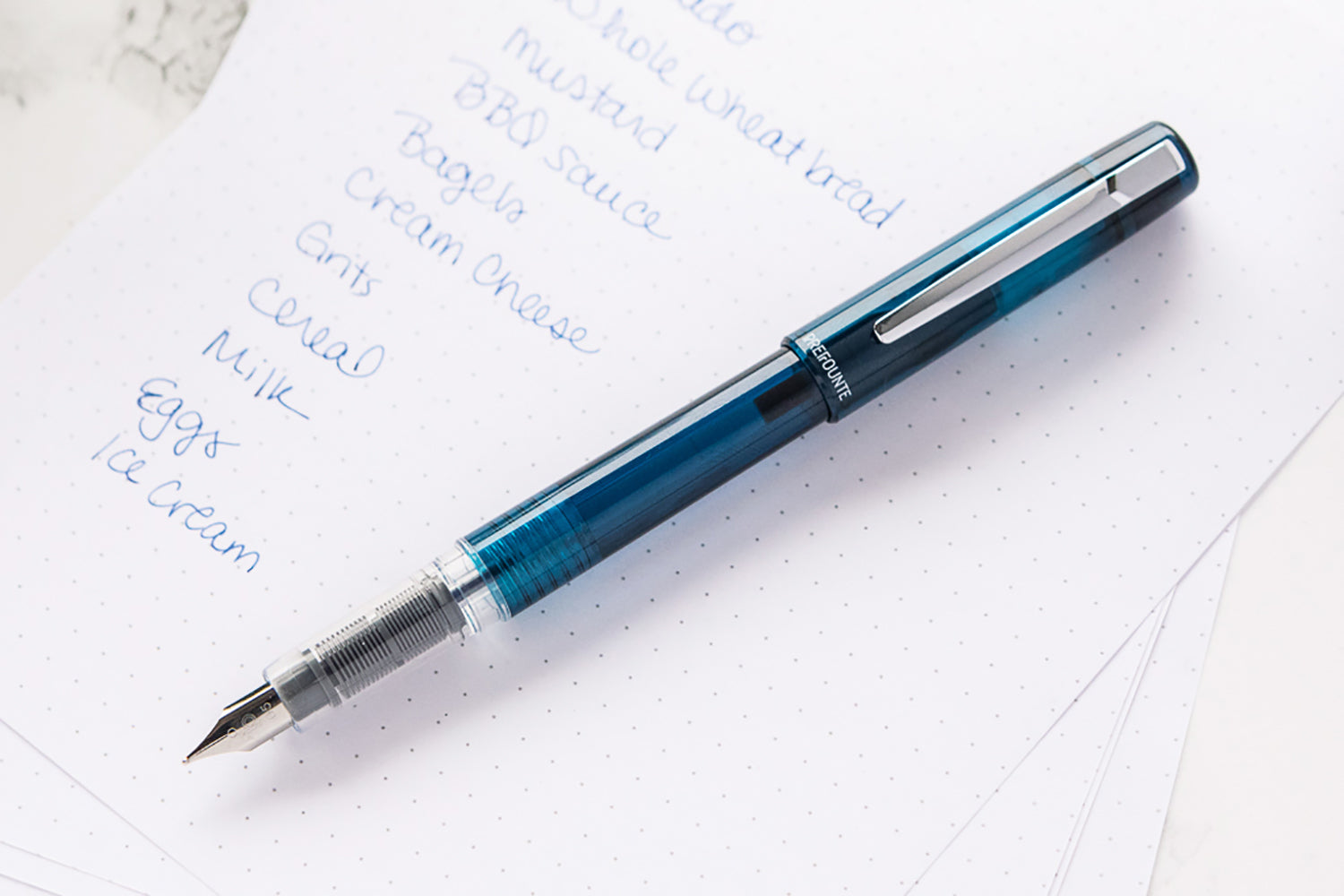 Platinum Prefounte Fountain Pen - Night Sea