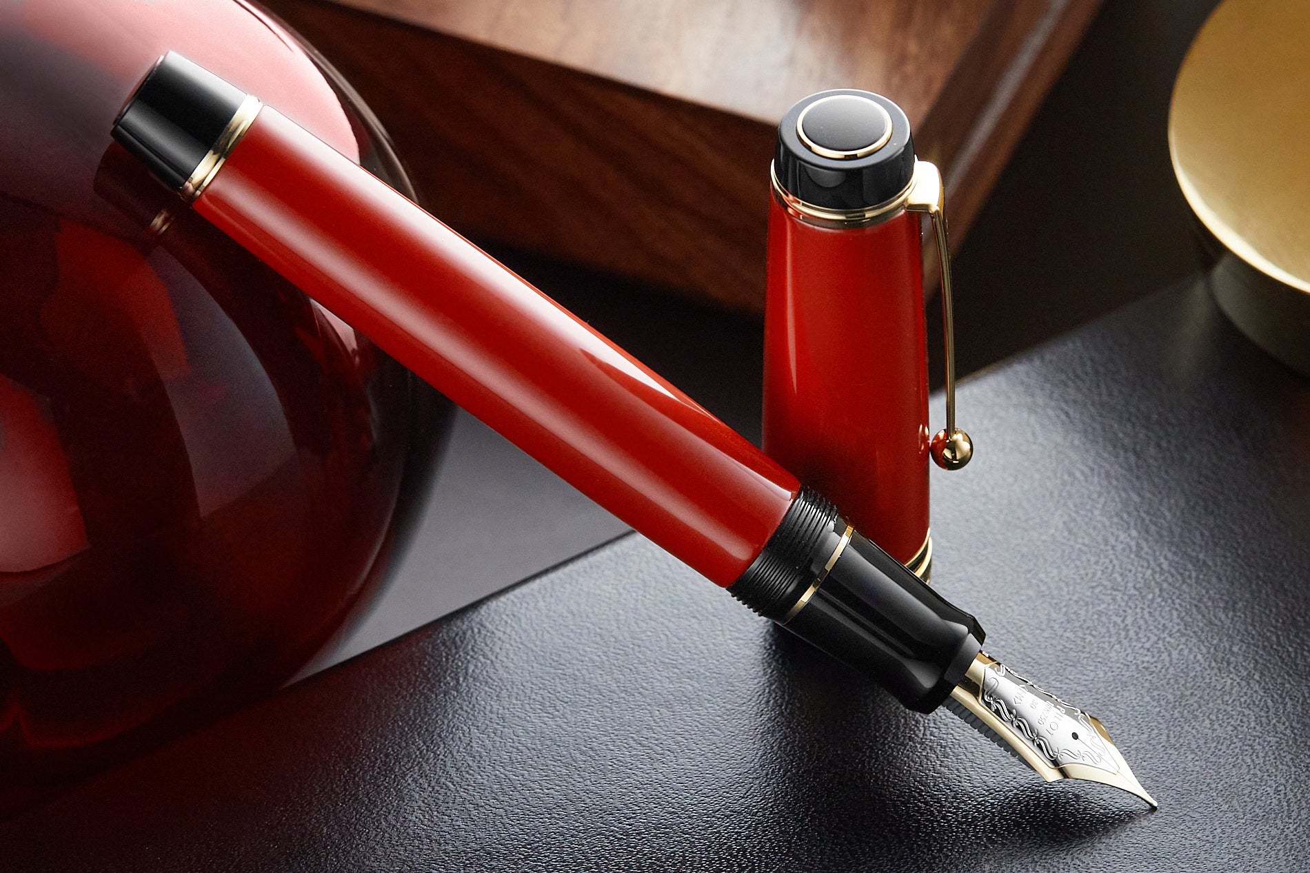 Pilot Custom Urushi Fountain Pen - Vermillion