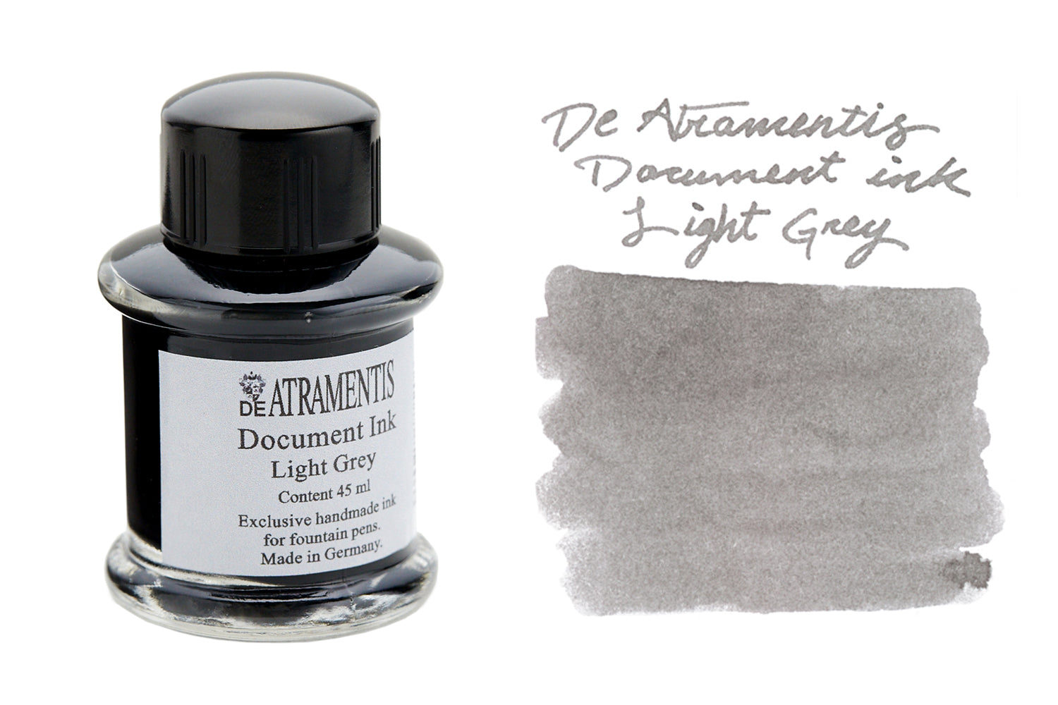 De Atramentis Document Ink Light Grey - 45ml Bottled Ink