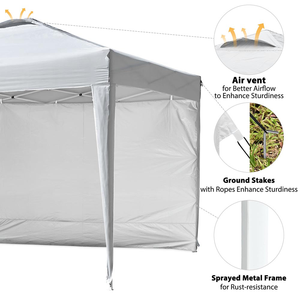 Yescom 10x10 Pop Up Canopy Tent with Weight Bags Air Vent