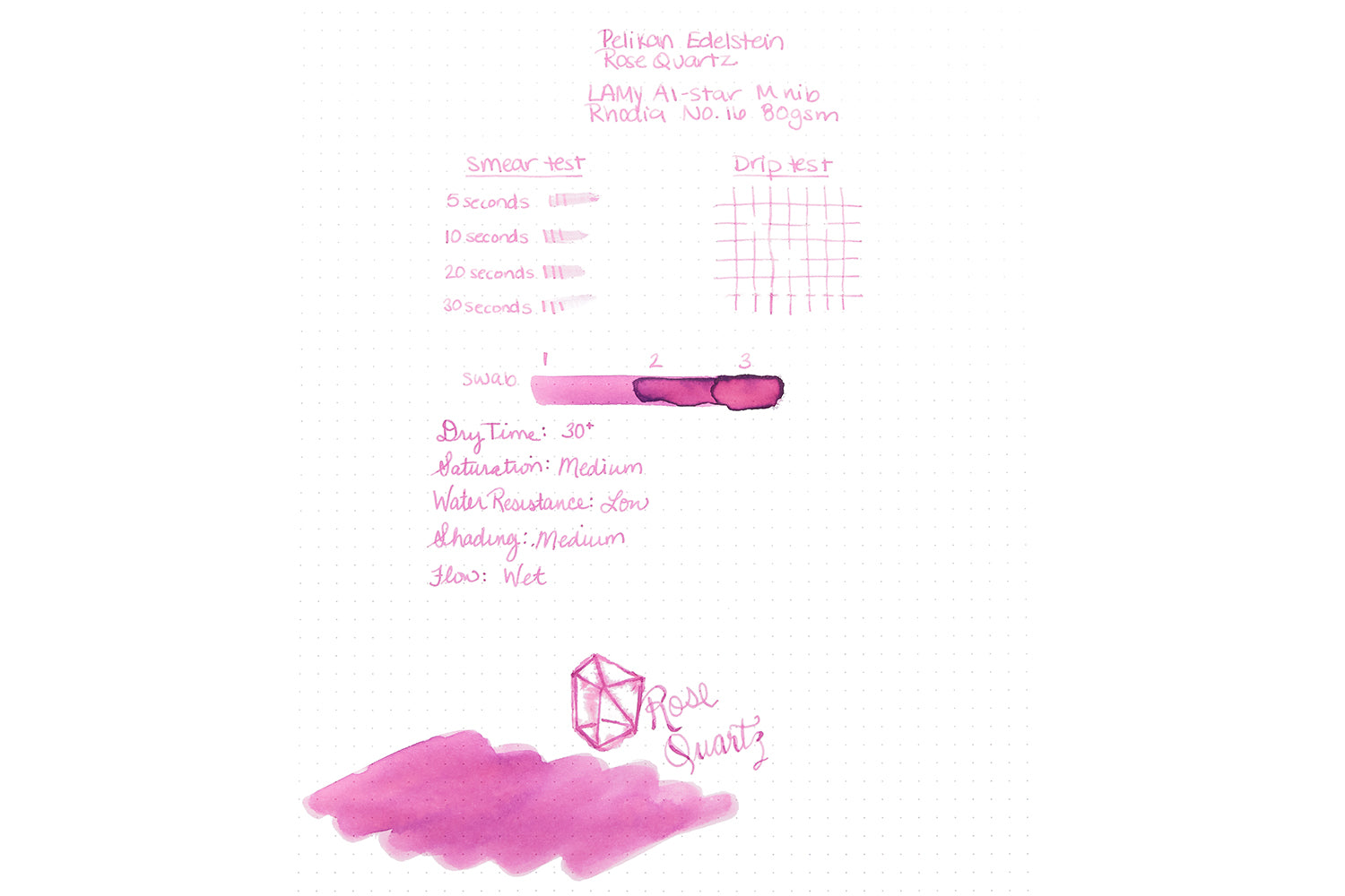 Pelikan Edelstein Rose Quartz - 50ml Bottled Ink (Special Edition)