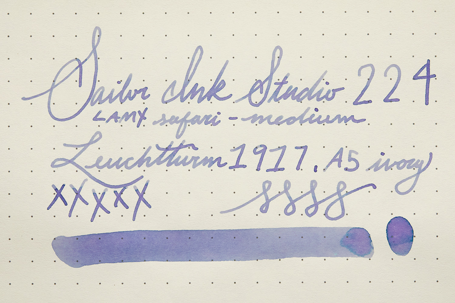 Sailor Ink Studio 224 - Ink Sample