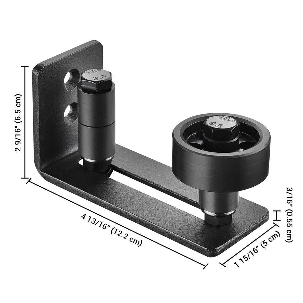 Yescom 8in1 Barn Door Floor Guide Roller (1.6 to 3.5)