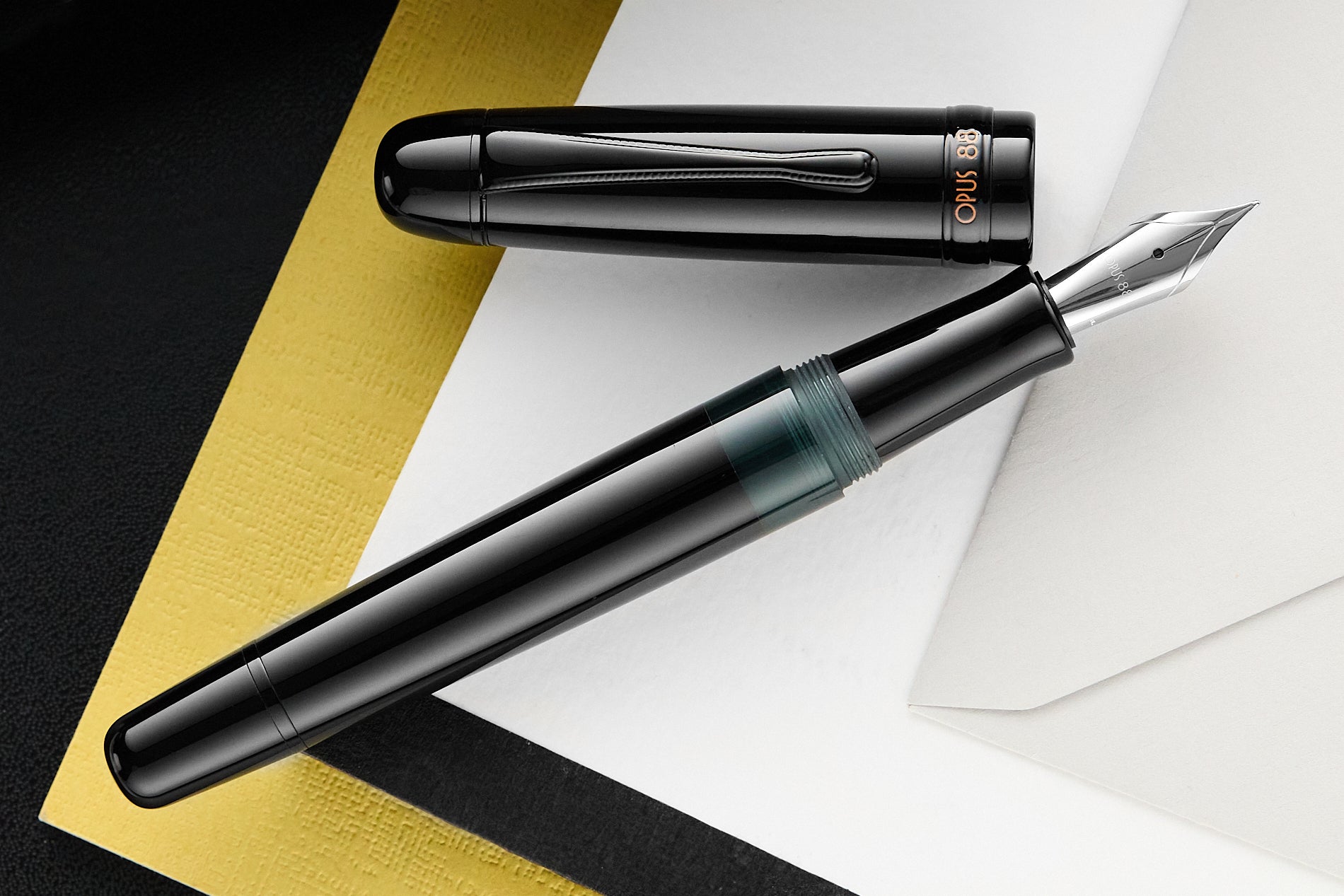 Opus 88 Jazz Fountain Pen - Solid Black