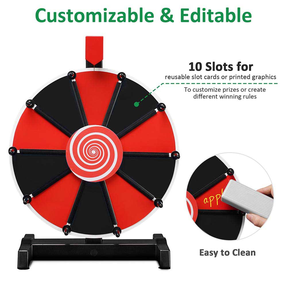 WinSpin 12 10 Slot Custom Prize Wheel Tabletop