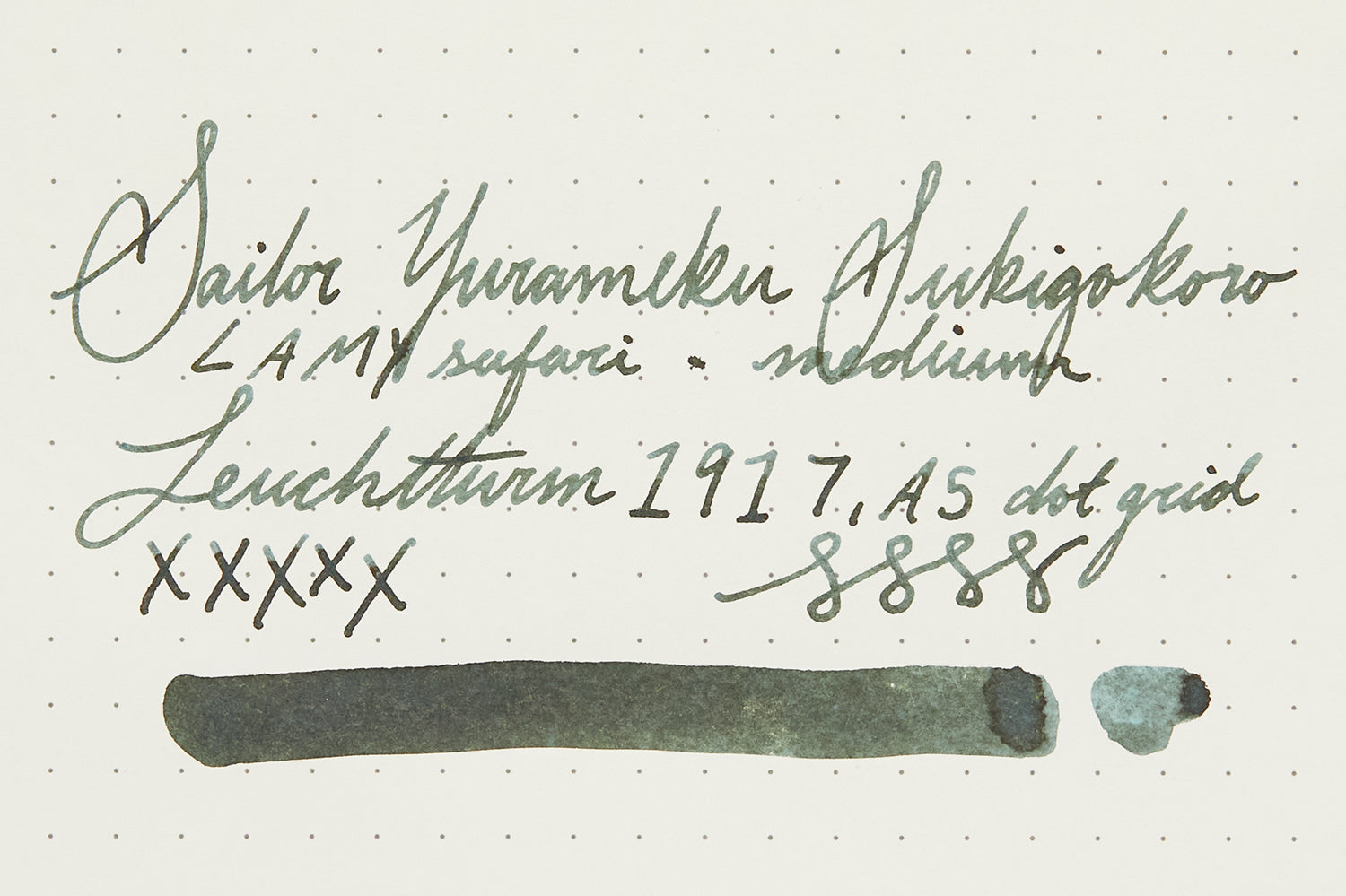 Sailor Yurameku Sukigokoro - Ink Sample