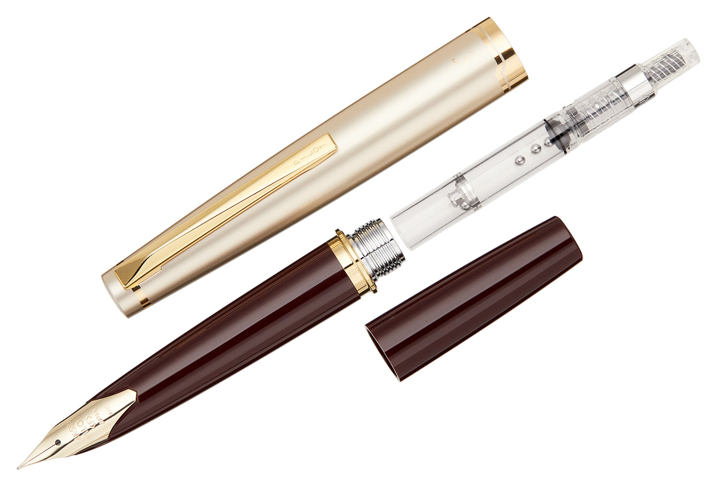 (Bottom Shelf) Pilot E95s Fountain Pen - Burgundy/Ivory