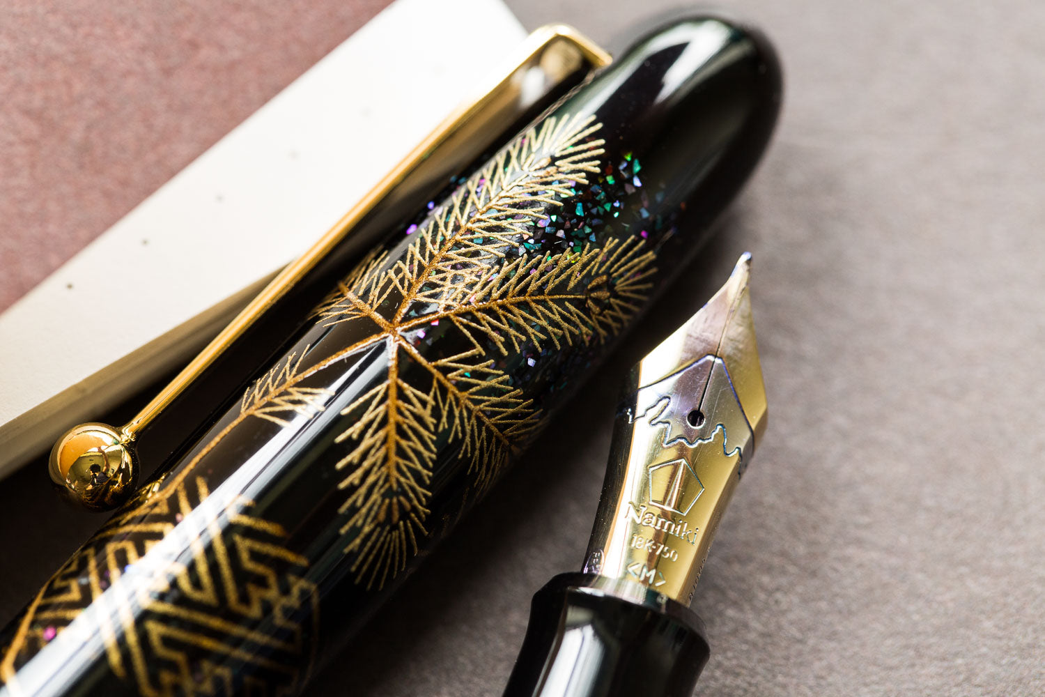 Namiki Yukari Maki-e Fountain Pen - Pine Needles