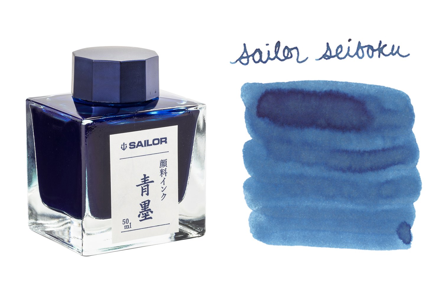 Sailor Seiboku Pigmented Blue Black - 50ml Bottled Ink