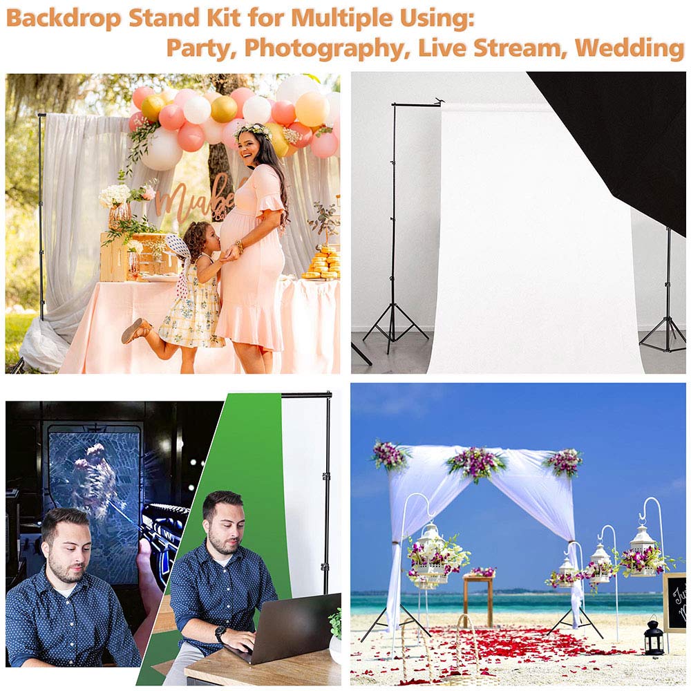 Yescom 10'x 8' 6 Adjustable Photography Background Support