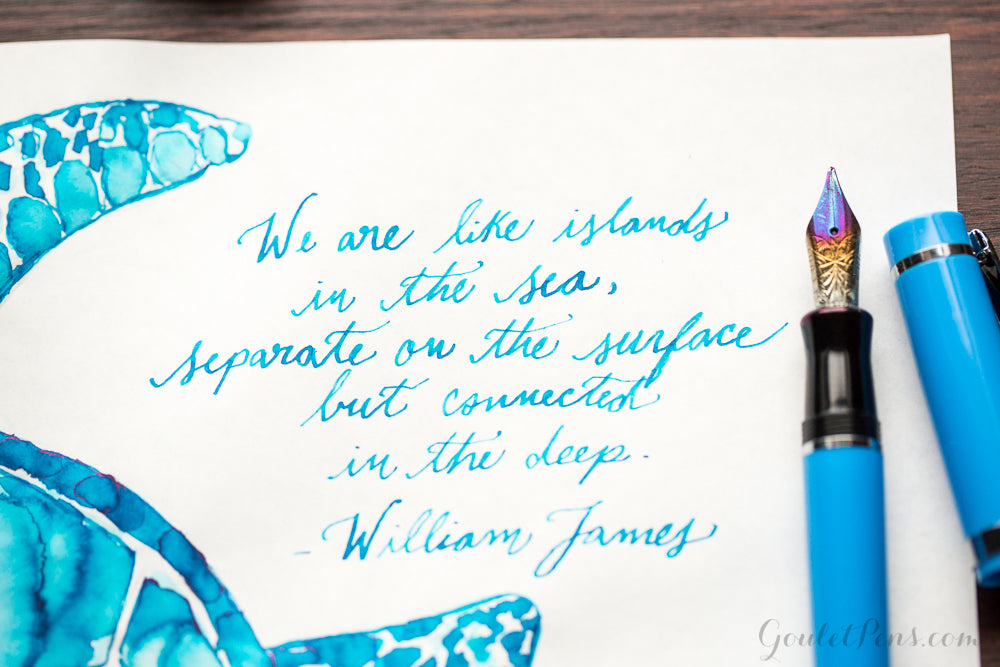 Robert Oster Bondi Blue - Ink Sample