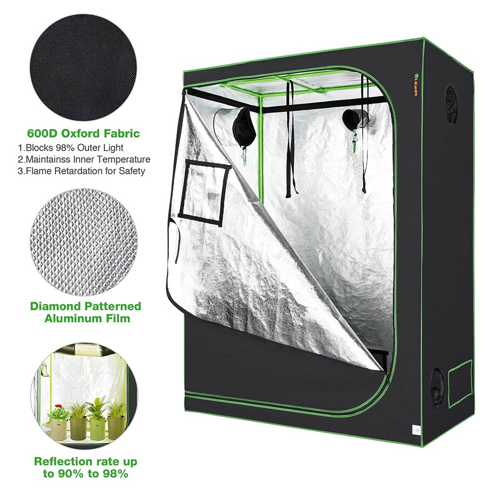 Yescom Grow Tent 60x32x80 Reflective Indoor Hydroponic