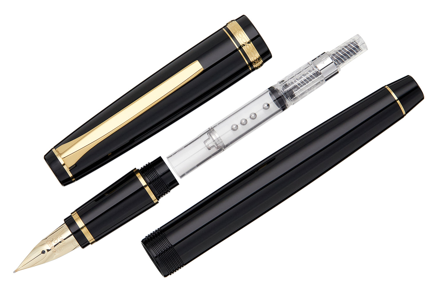 Pilot Falcon Fountain Pen - Black/Gold