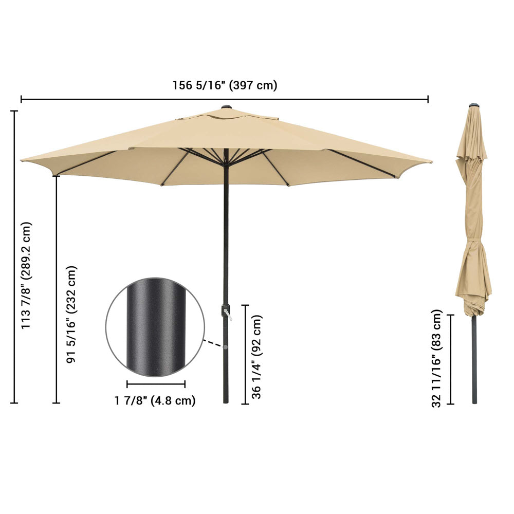 Yescom 13ft Outdoor Patio Market Garden Table Umbrella Color Optional