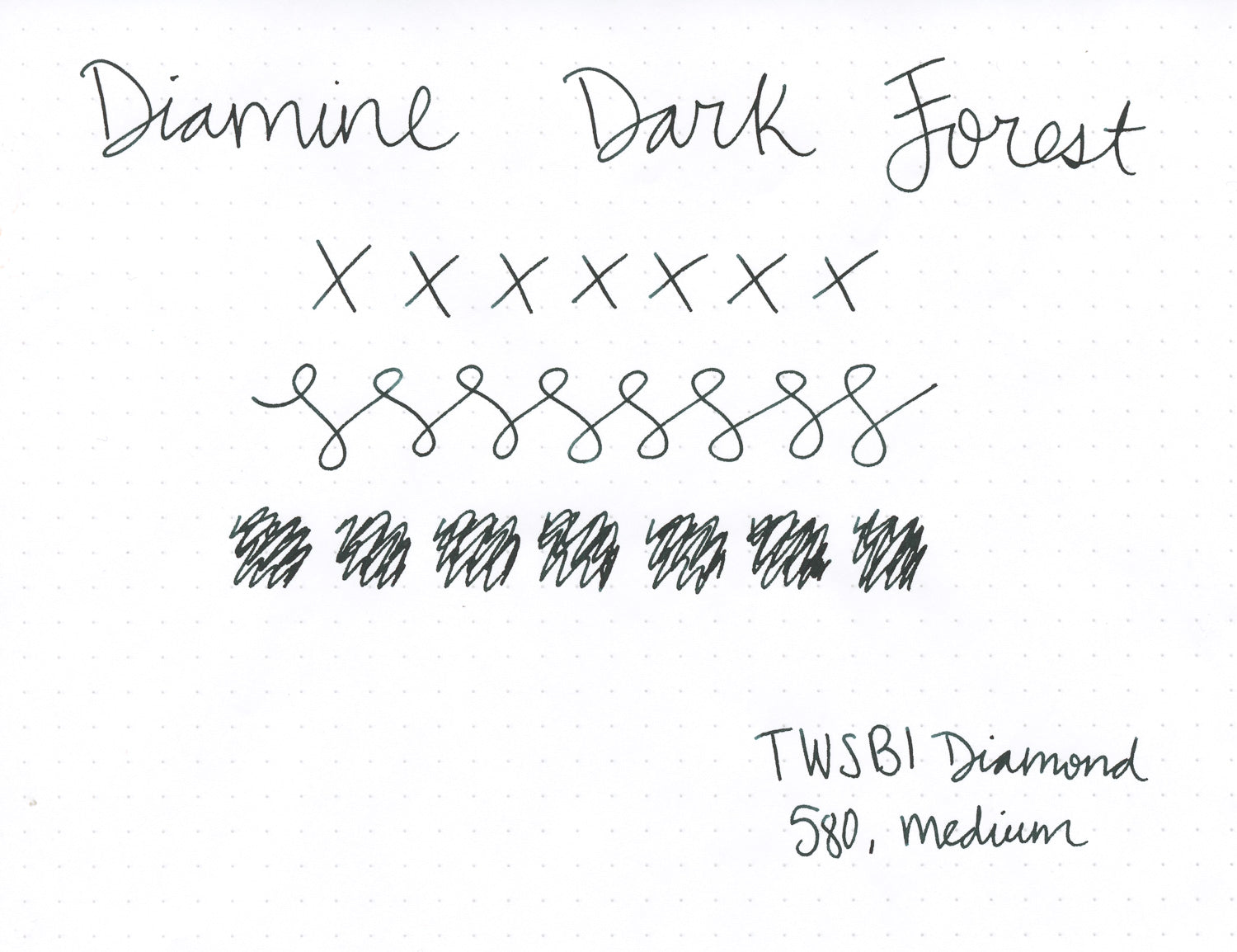 Diamine Dark Forest - Ink Sample