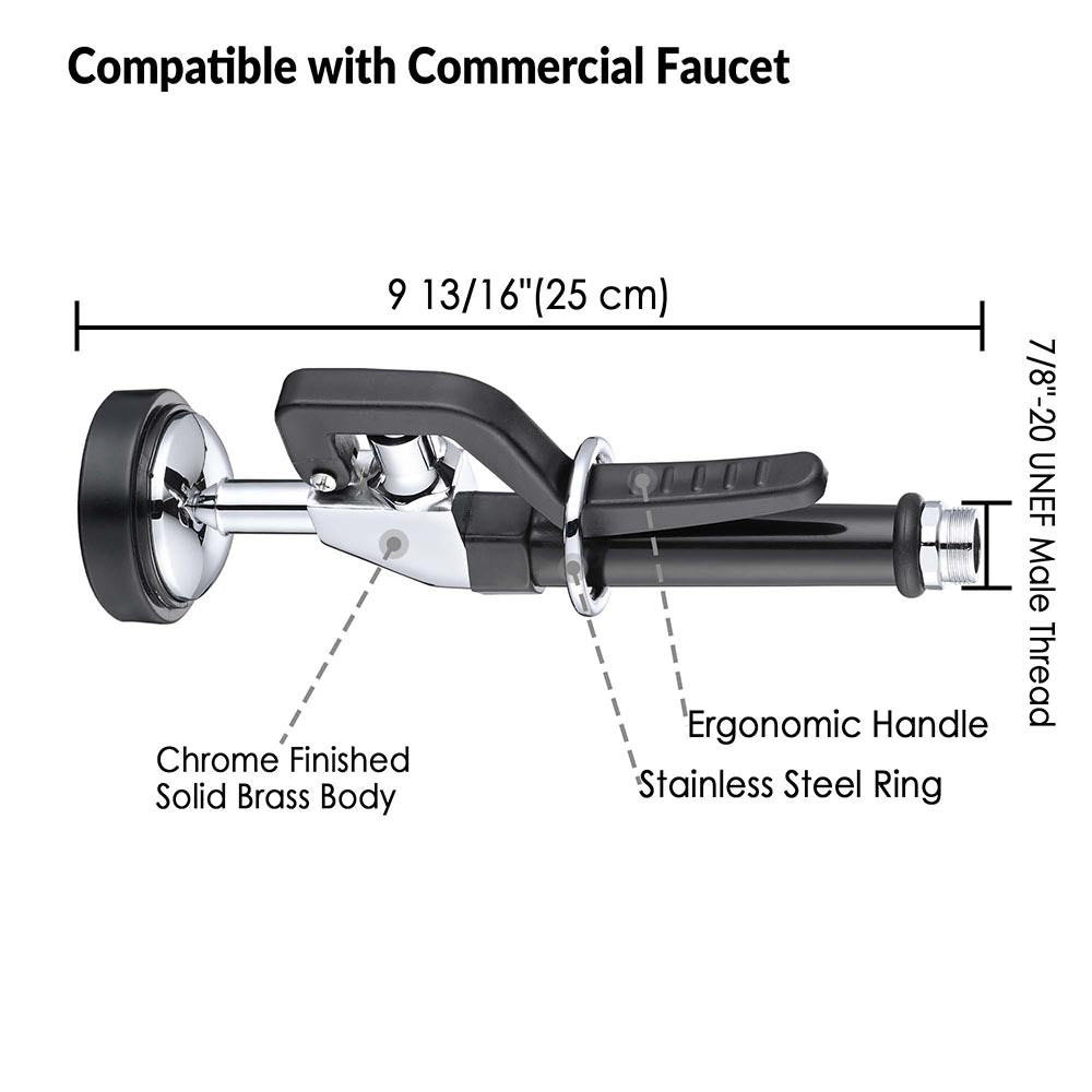 Aquaterior Universal Pre-Rinse Spray Value 7/8-20 UNEF Female