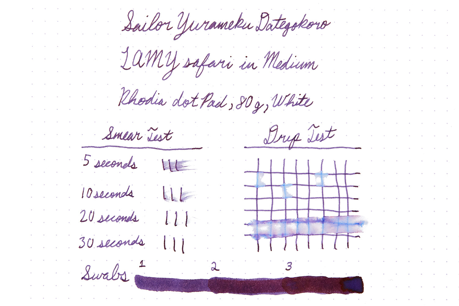 Sailor Yurameku Dategokoro - Ink Sample