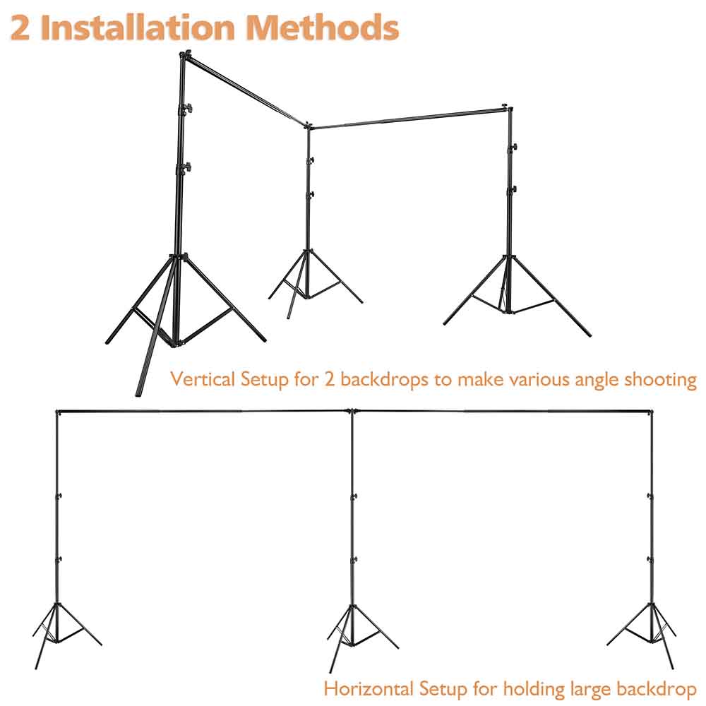 Yescom 20'Wx10'H Backdrop Stand Photo Video Studio Background Support