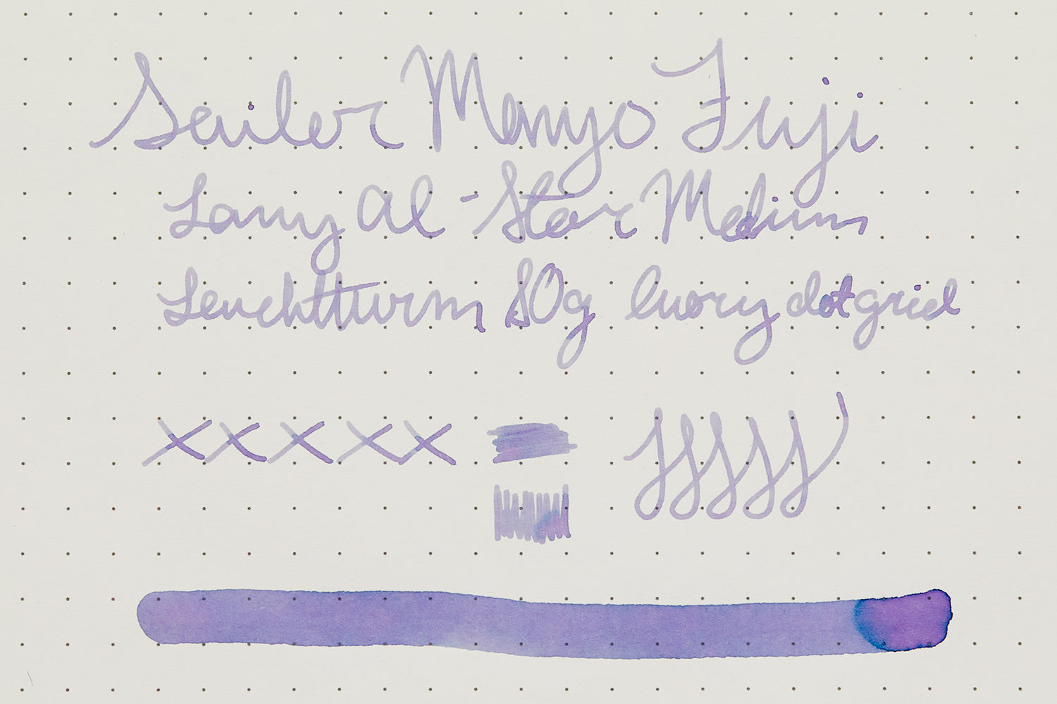 Sailor Manyo Fuji - Ink Sample