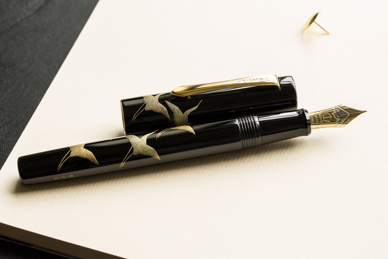 Namiki Chinkin Fountain Pen - Crane