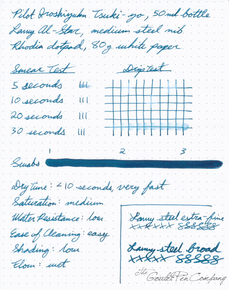 Pilot Iroshizuku Tsuki-yo - Ink Sample