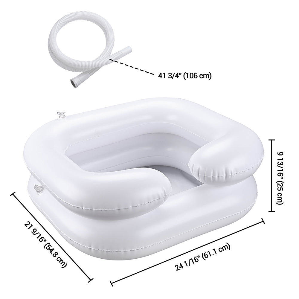 Yescom Inflatable Shampoo Bowls with Hose 2ct/Pack