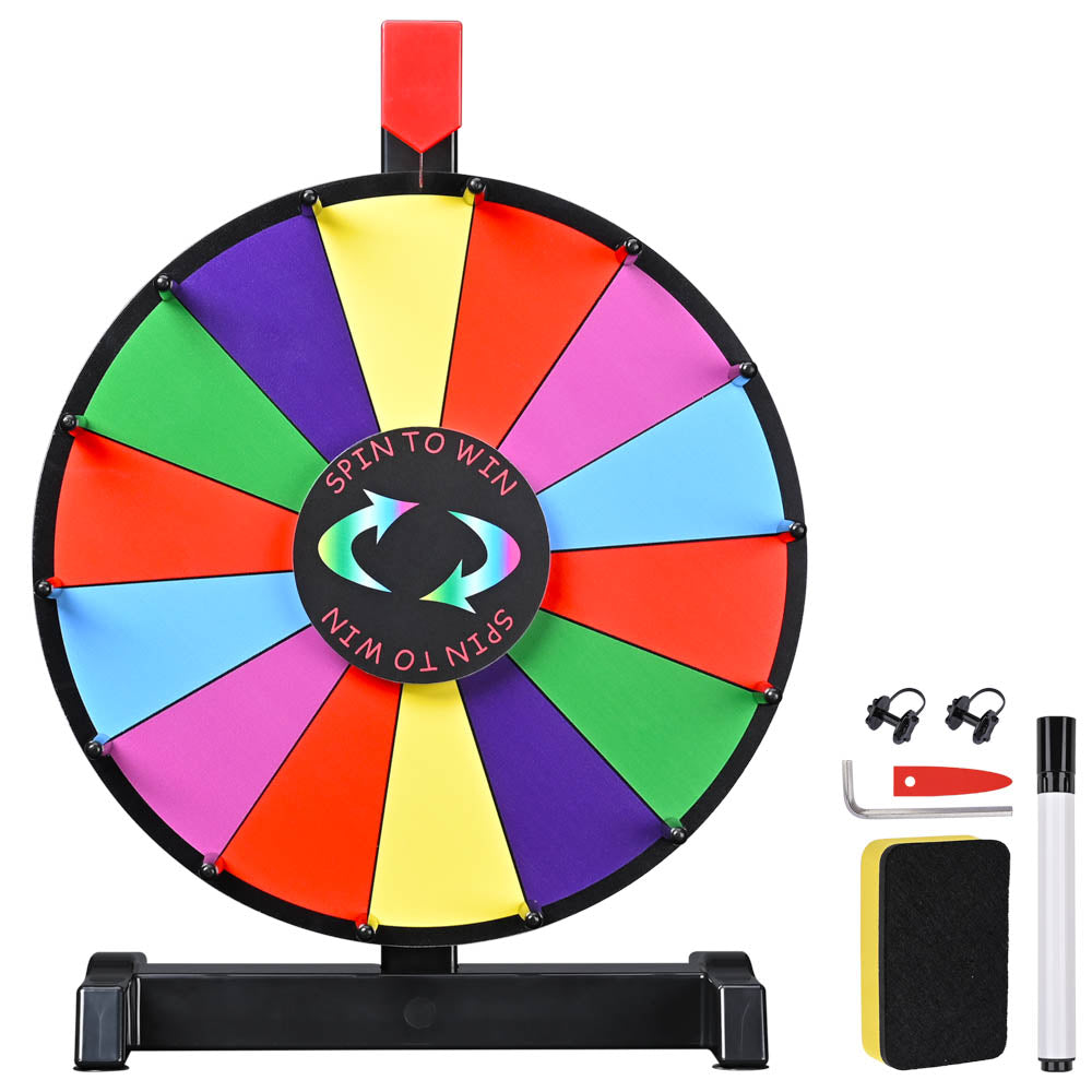 WinSpin 12 Tabletop Prize Wheel Color Dry Erase