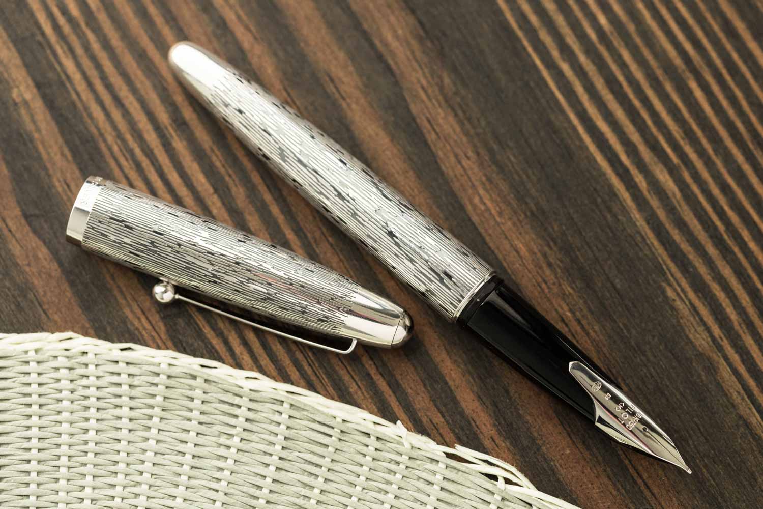 Pilot Sterling Fountain Pen - Silvern Tsumugi