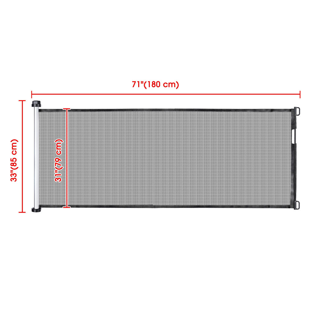 Yescom Retractable Dog Gate for Stairs 71x33