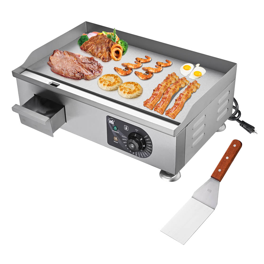 Yescom Electric Griddle with Lid Flat Top Grill 22in 3000W