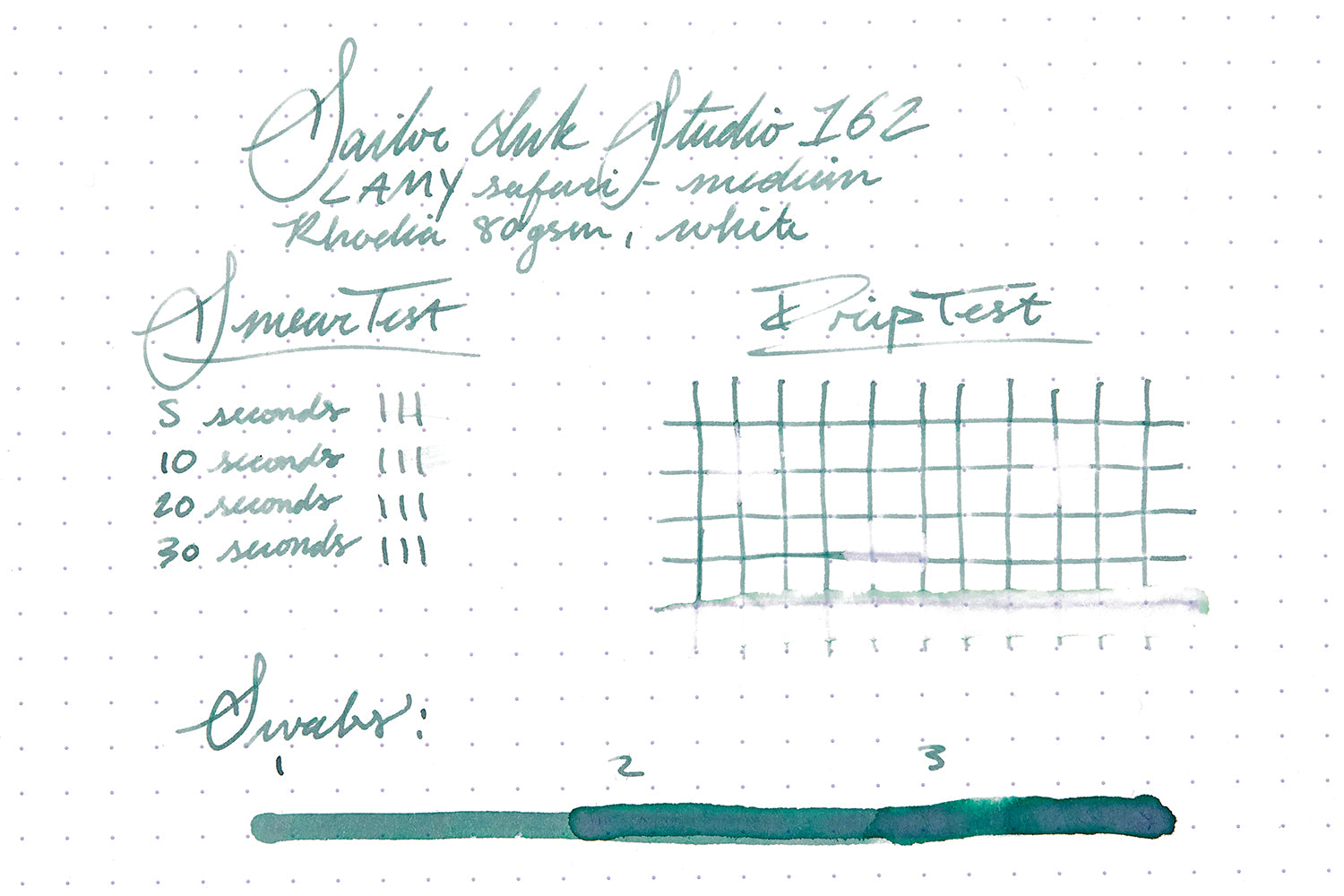 Sailor Ink Studio 162 - Ink Sample