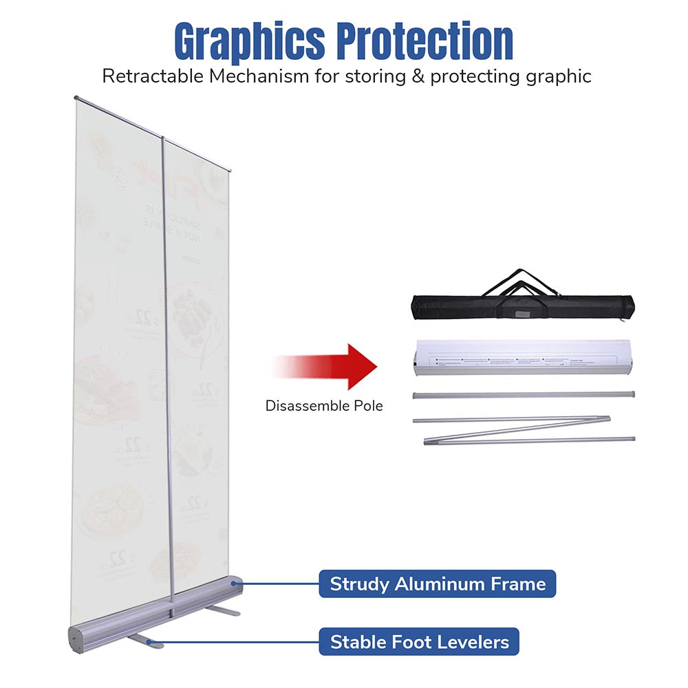 Yescom 10pcs Trade Show Retractable Banner Stand 33 x 79 Wholesale