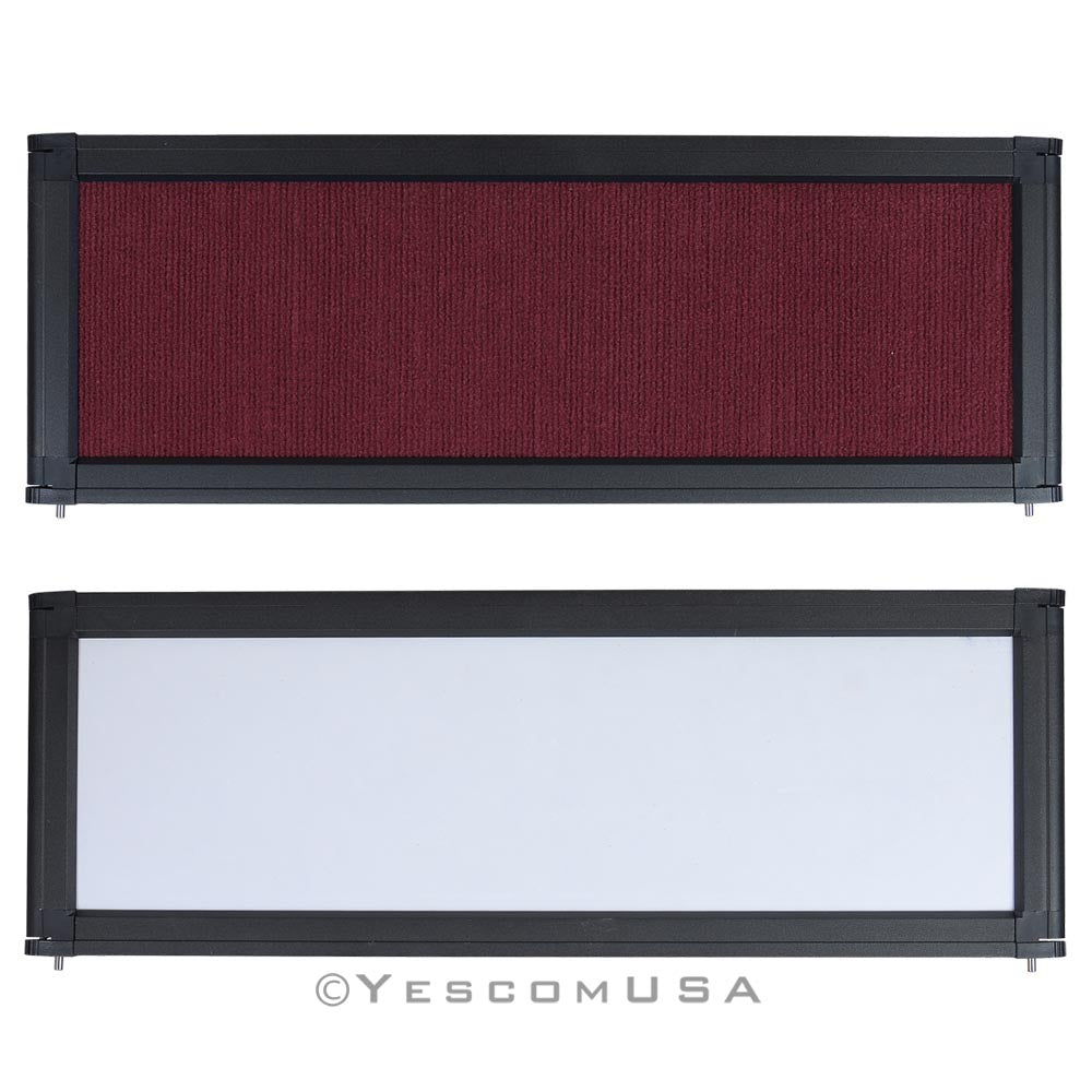 Yescom Trade Show Display Folding Board Header Burgundy