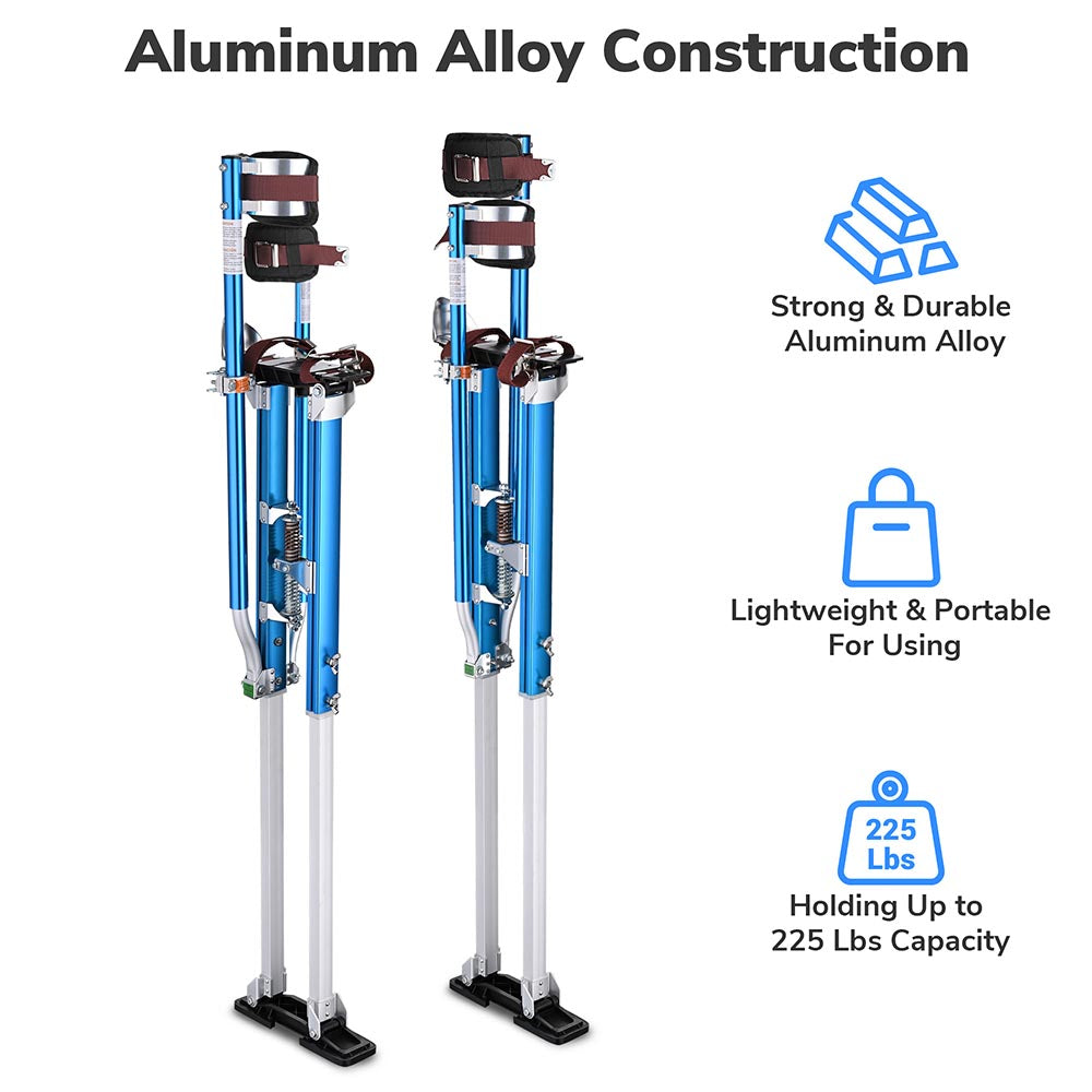 Yescom Drywall Stilts 50 - 64 Adjustable Aluminum Color Options