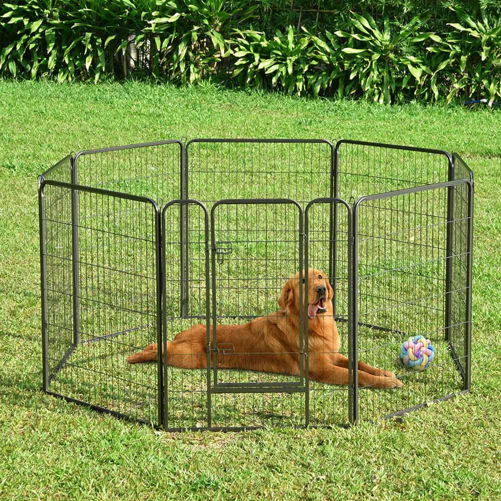 Yescom Heavy Duty Dog Playpen 40 Tall 48-Panel Puppy Pen Metal