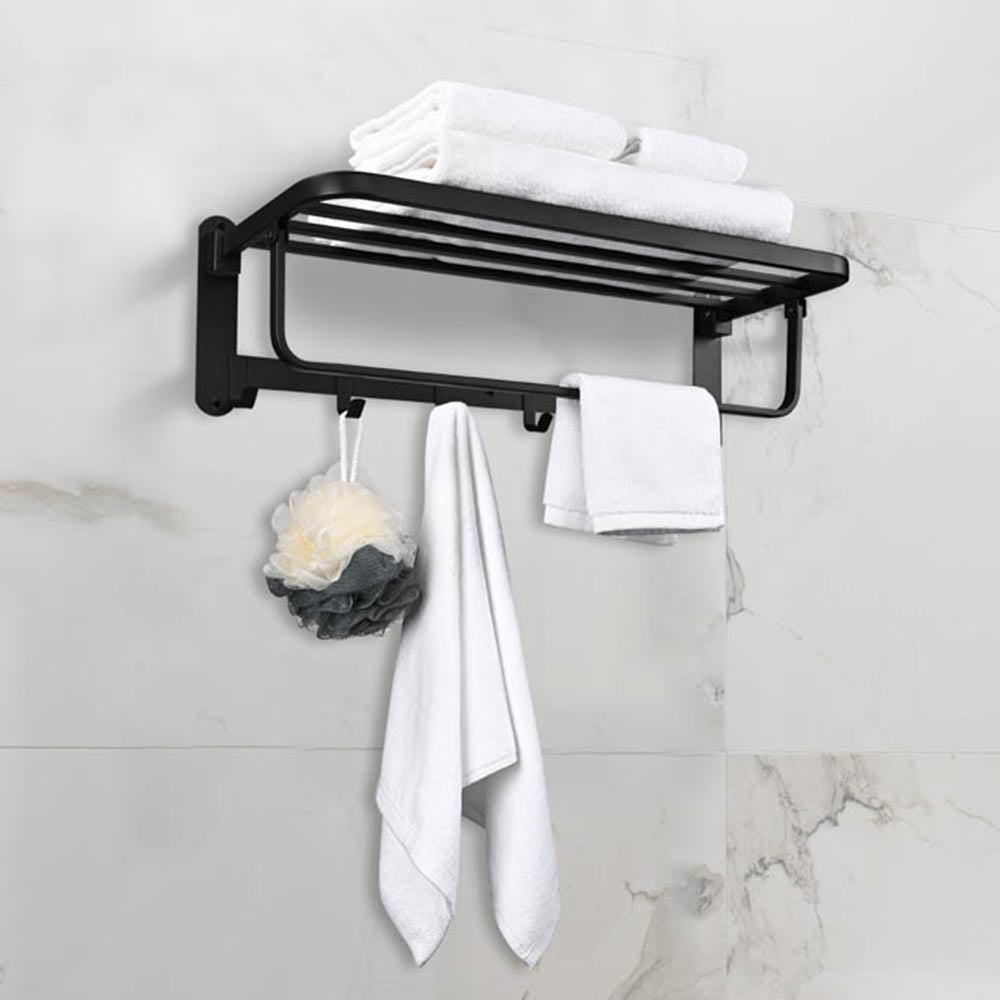 Yescom 23 Stainless Steel Towel Shelf Rack Wall-Mounted Towel Holder